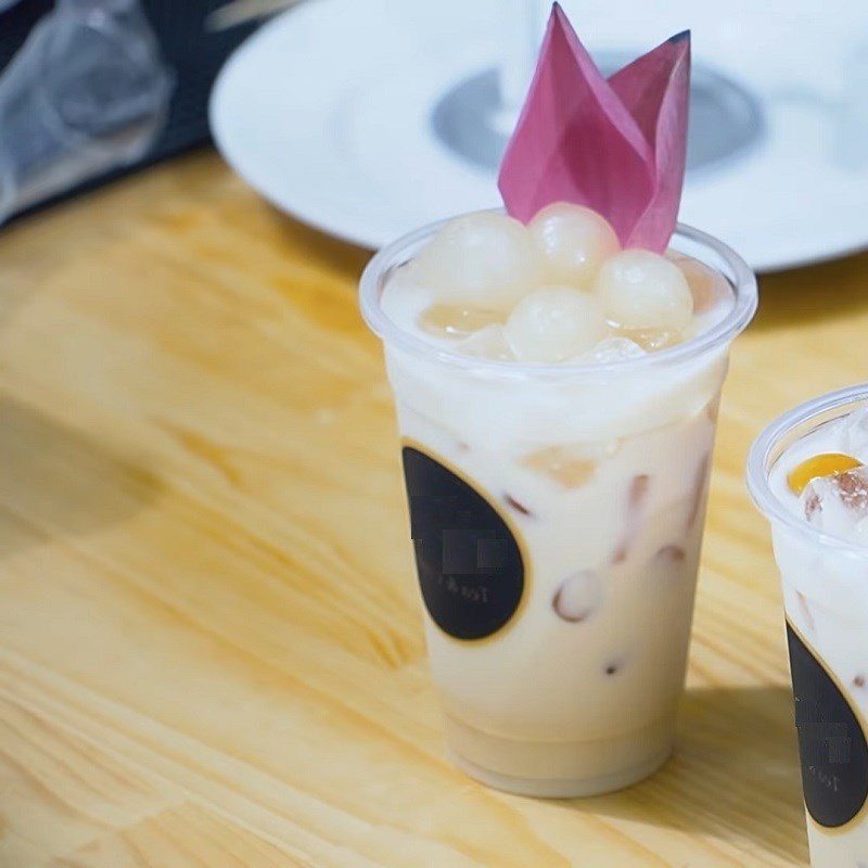 Step 5 Final Product Longan Lotus Milk Tea