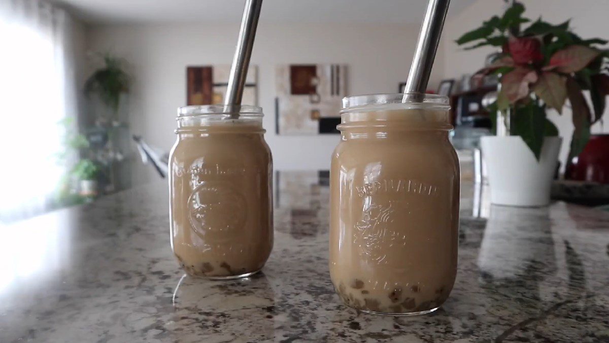 2 ways to make refreshing and delicious kiwi milk tea, super simple 16 Kiwi tapioca milk tea