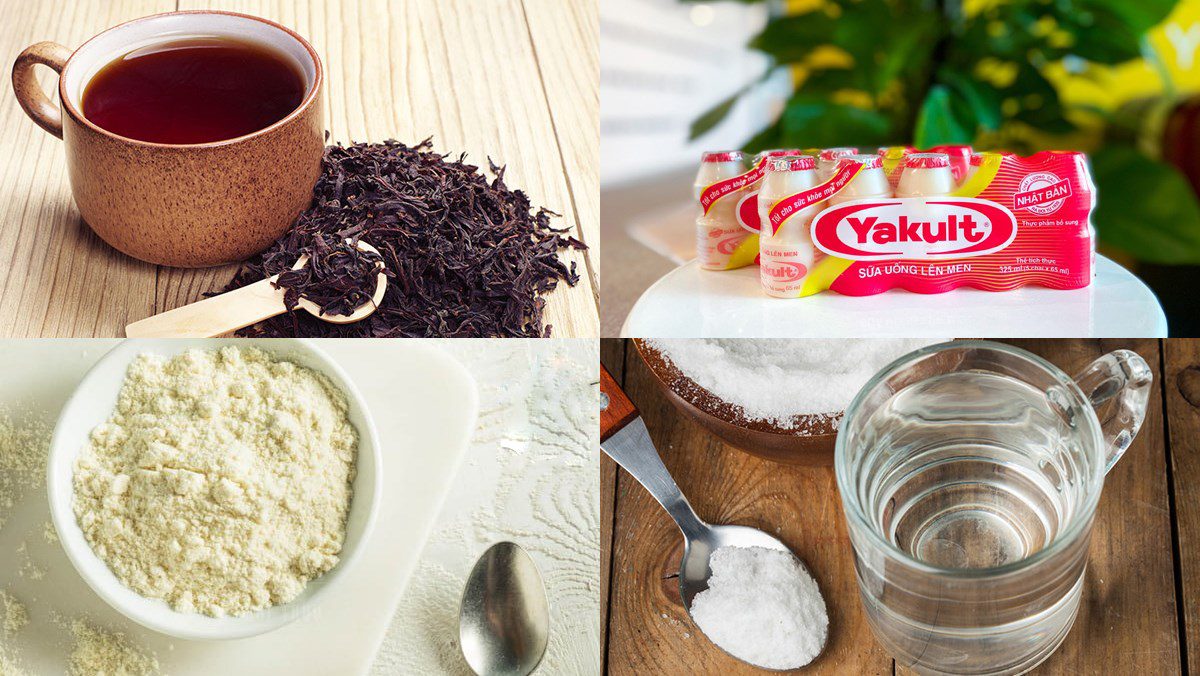 Ingredients for Yakult Milk Tea