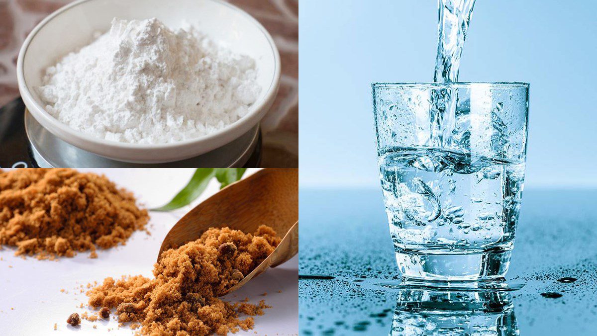 Ingredients for black sugar tapioca pearls using rice flour, black sugar tapioca pearls using rice flour