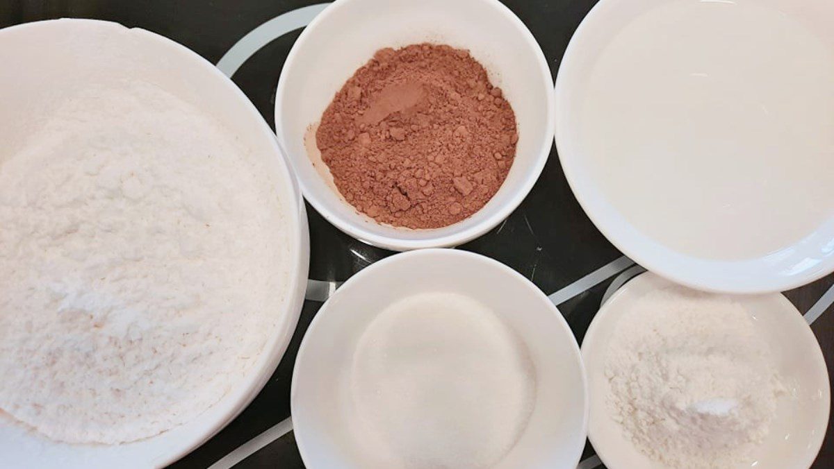 Ingredients for coffee milk tea