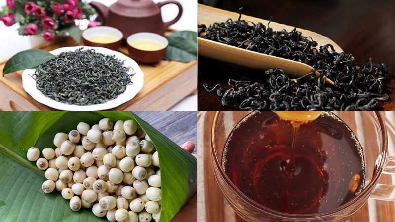 Ingredients for longan jelly milk tea