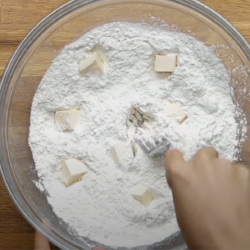 Step 1 Mixing the Dough for Vegan Apple Pie