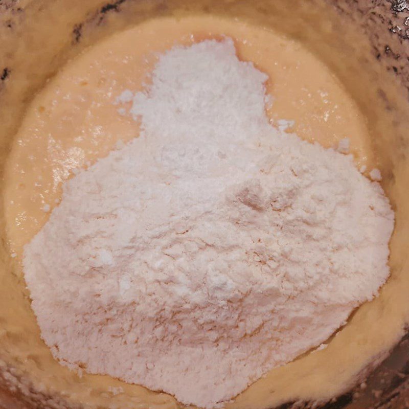 Step 2 Mix the flour Pound Cake