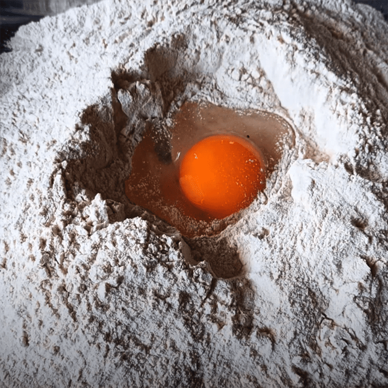 Step 1 Mix the cake flour Tu Hú Cake