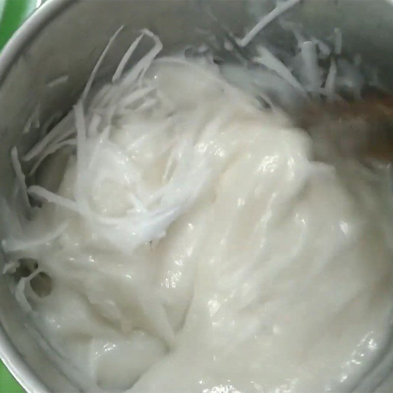 Step 2 Mix the coconut cream mixture Coconut cream from sticky rice flour