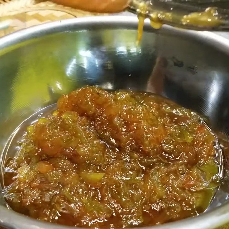 Step 4 Mix the grapefruit with honey Grapefruit honey syrup