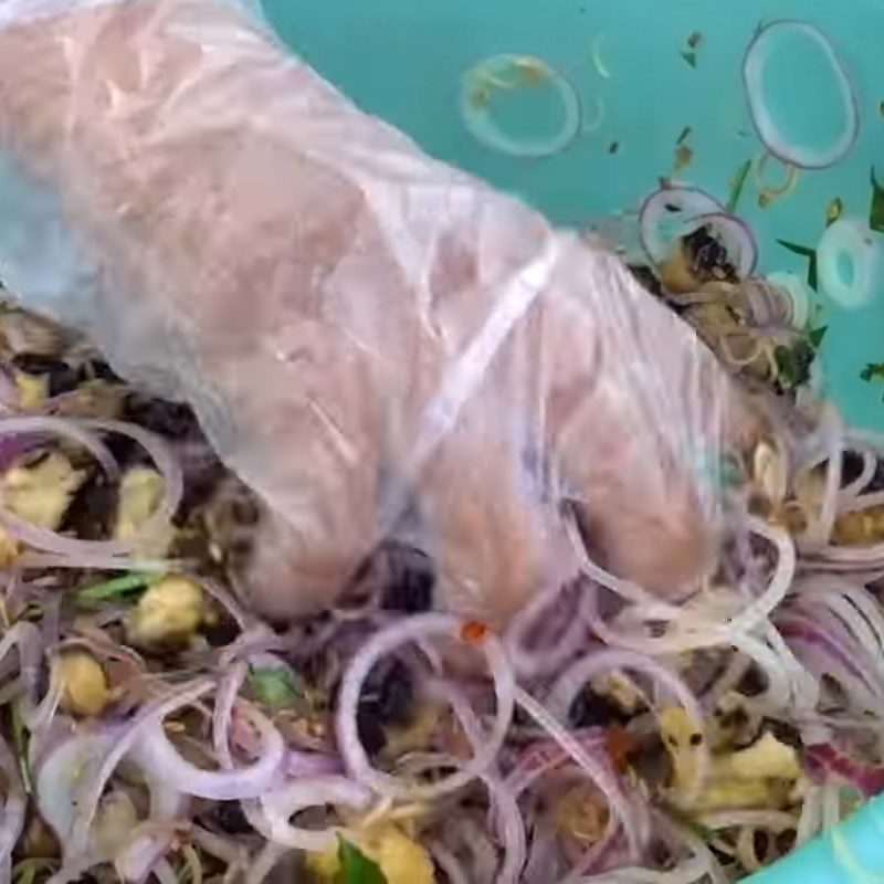 Step 3 Mixing the salad Oyster salad