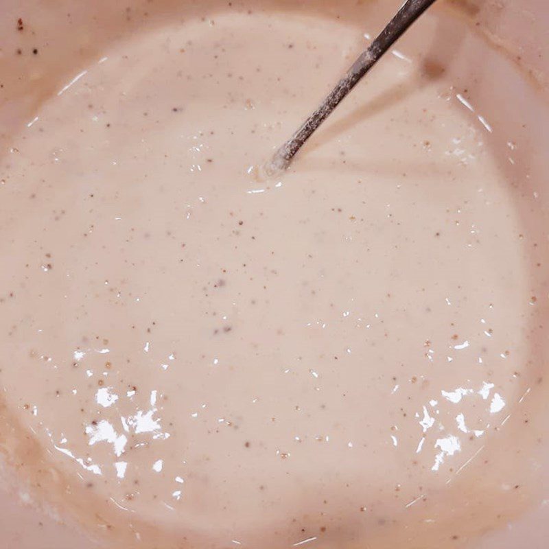 Step 2 Mix the corn and potato batter Fried corn potato cake