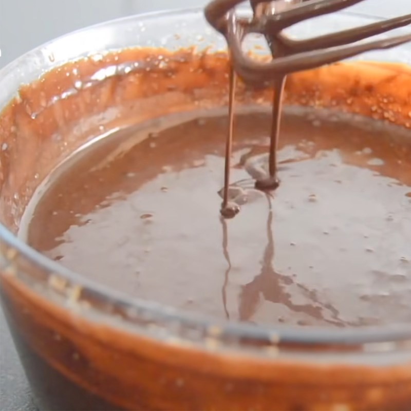 Step 2 Mix the wet batter Chocolate fruit cake