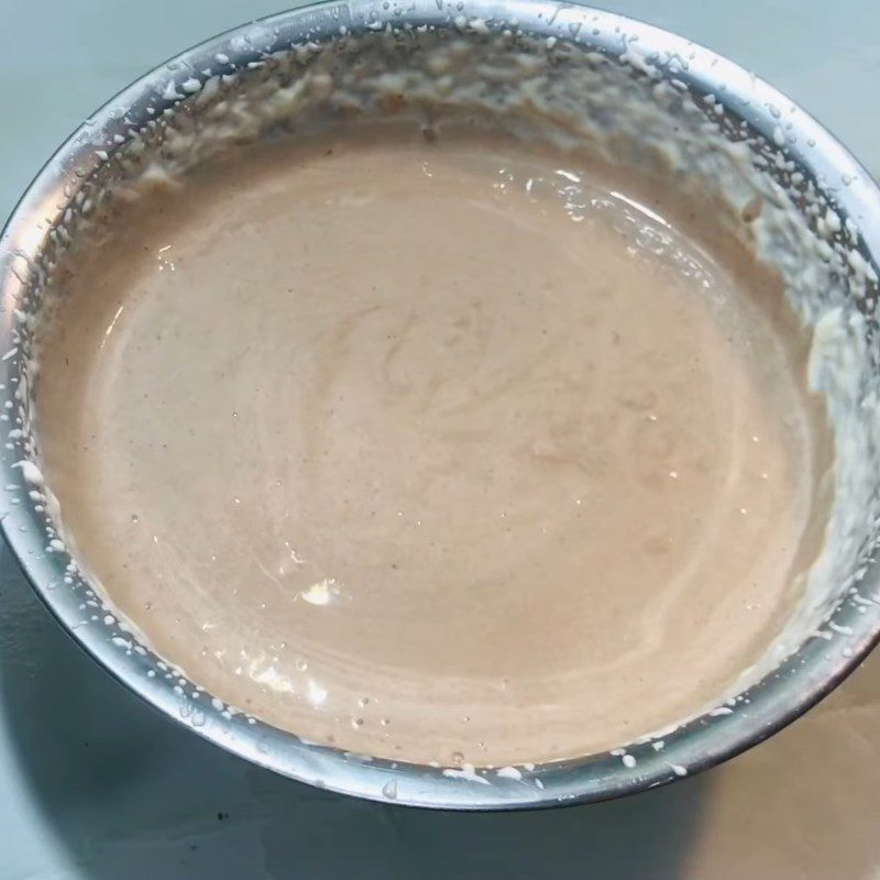 Step 3 Mixing the cream mixture Cocoa ice cream
