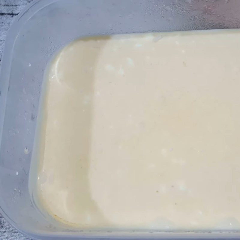 Step 4 Mixing coconut milk cream mixture