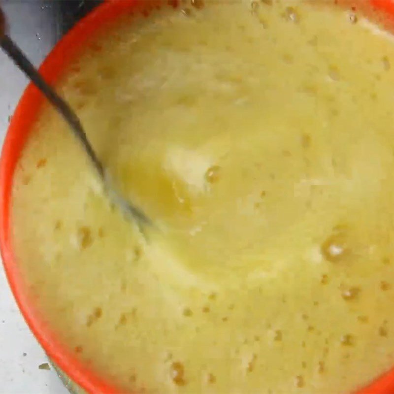 Step 3 Strain the passion fruit mango juice Passion fruit mango juice