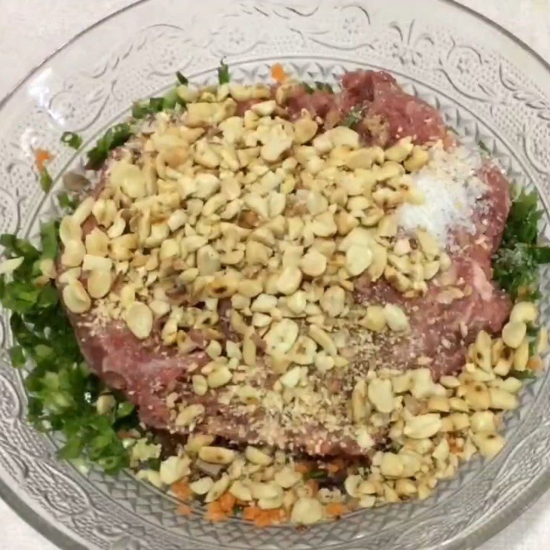 Step 2 Mixing the filling Steamed pork sausage