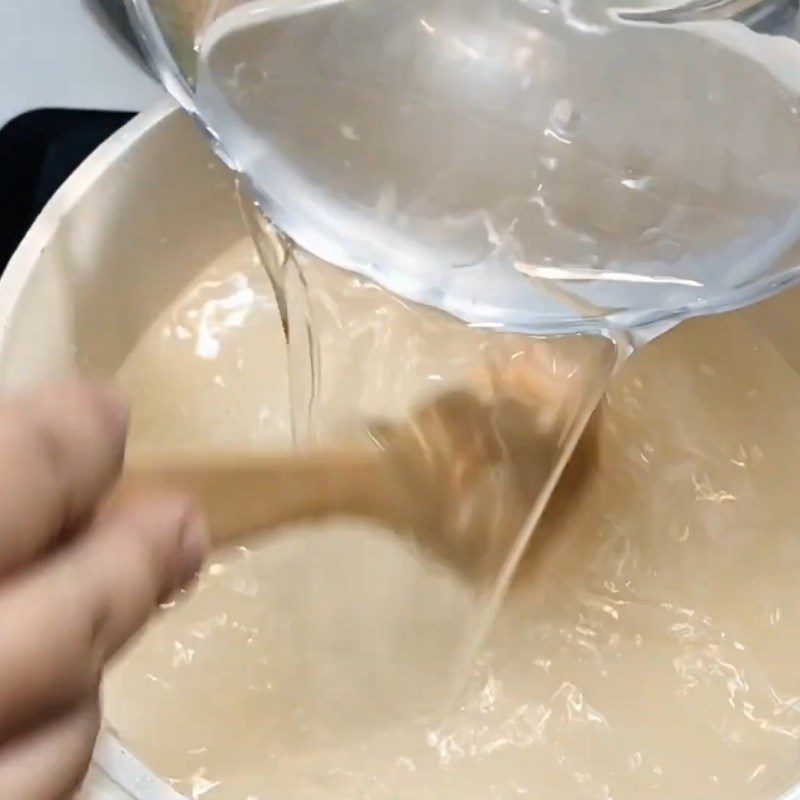 Step 2 Mix jelly mixture Coconut jelly cut into pieces