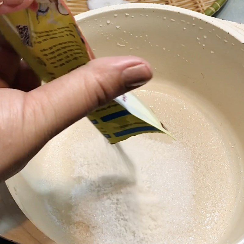 Step 2 Mix jelly mixture Coconut jelly cut into pieces