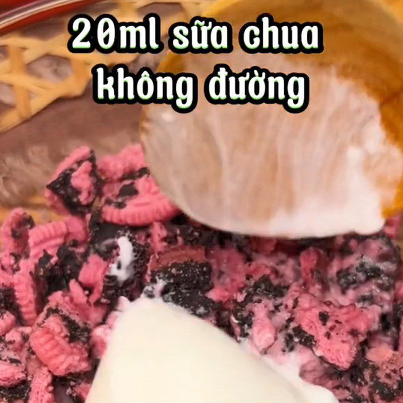 Step 2 Mix Oreo cream How to make Oreo ice cream (Recipe shared from TikTok Cooking with TasteVN)