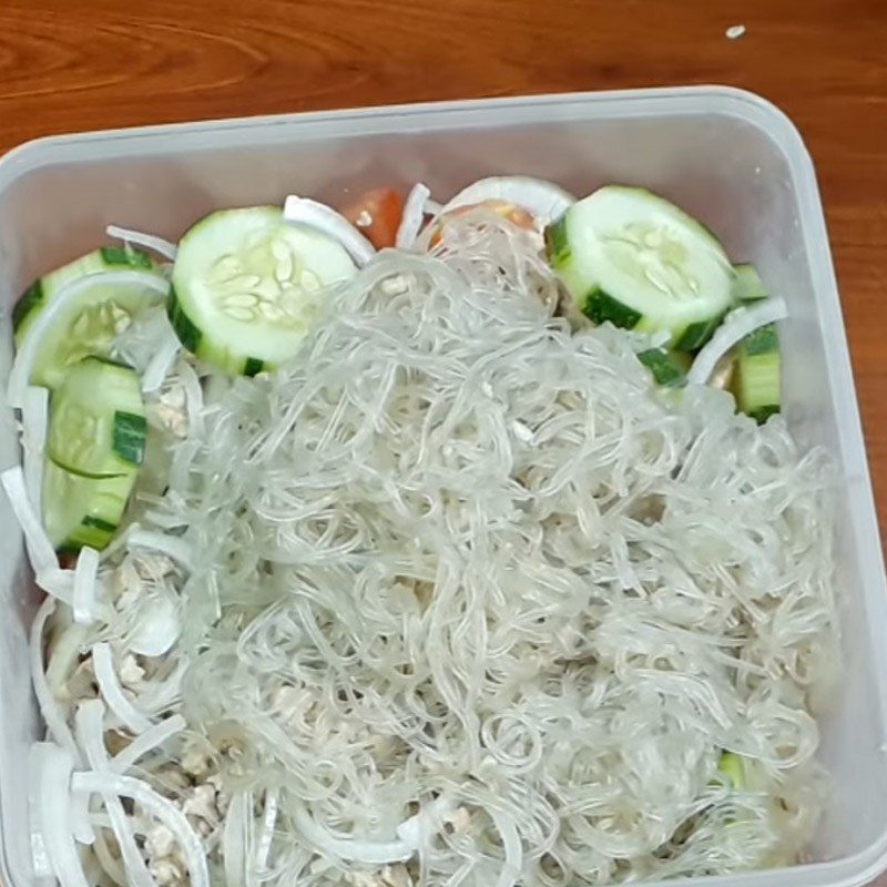 Step 5 Mix noodles Sweet and sour noodle salad