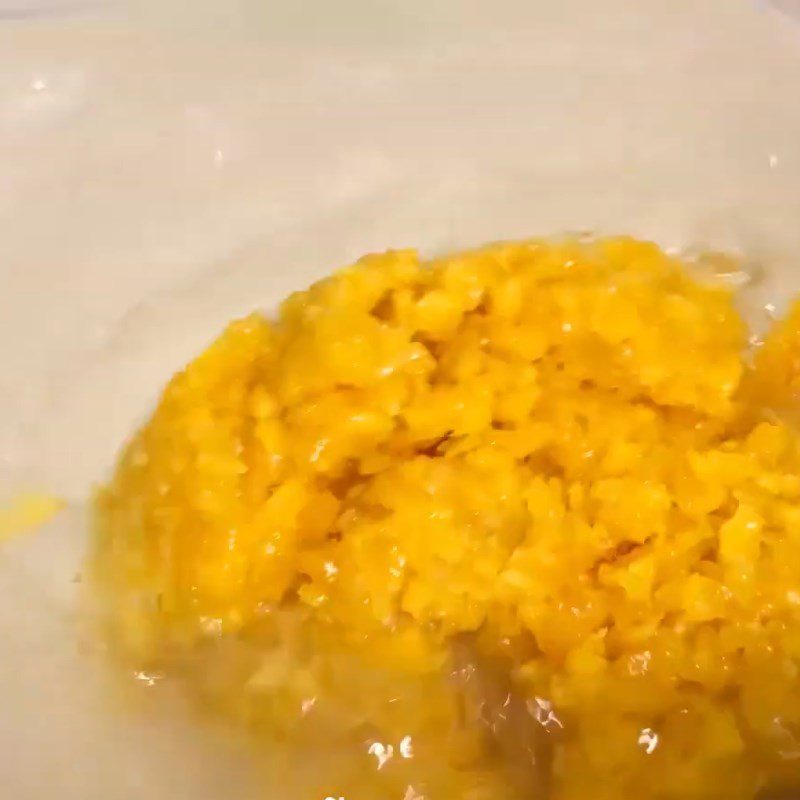 Step 3 Mix jackfruit and grated coconut with jelly Jackfruit jelly with coconut