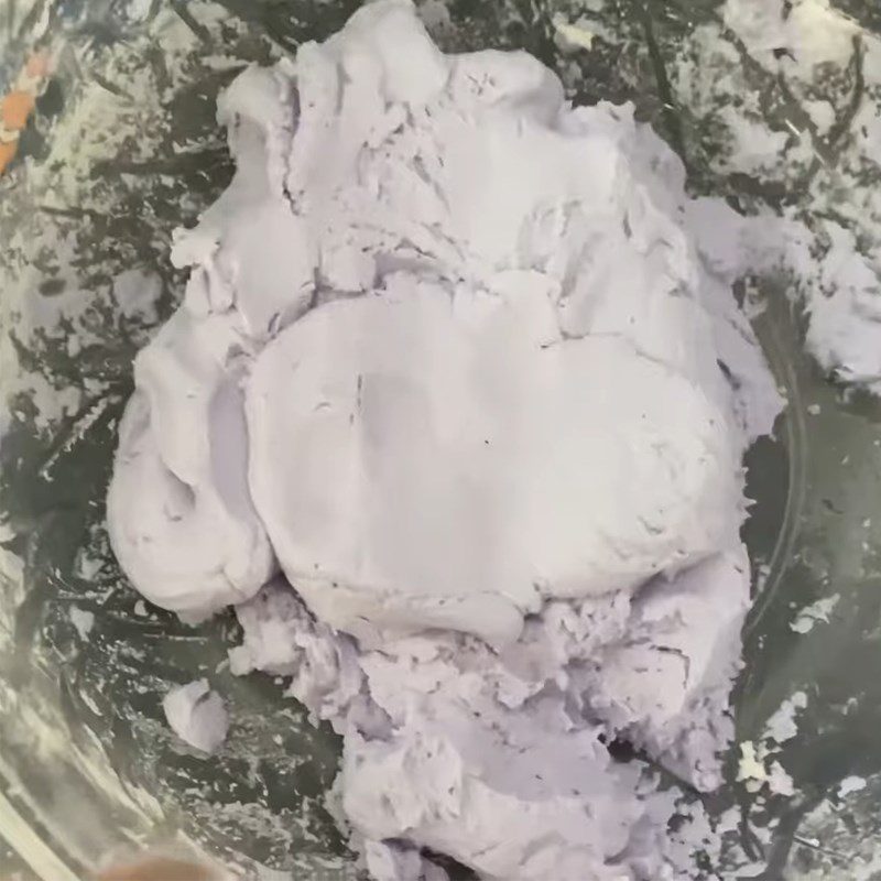 Step 2 Mix and knead the dough Blue Butterfly Pea Flower Dessert