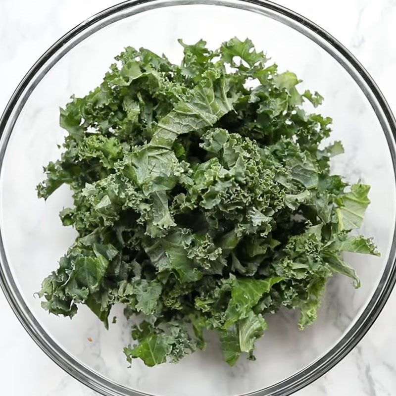 Step 3 Mixing the salad Asian style kale salad
