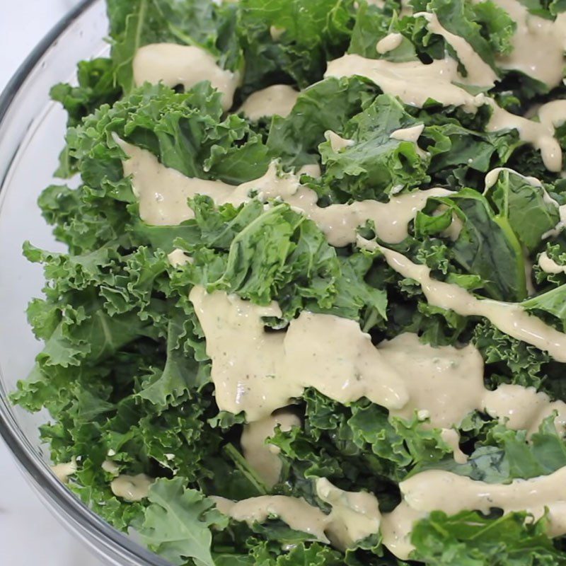 Step 4 Mix the salad for kale chickpea salad