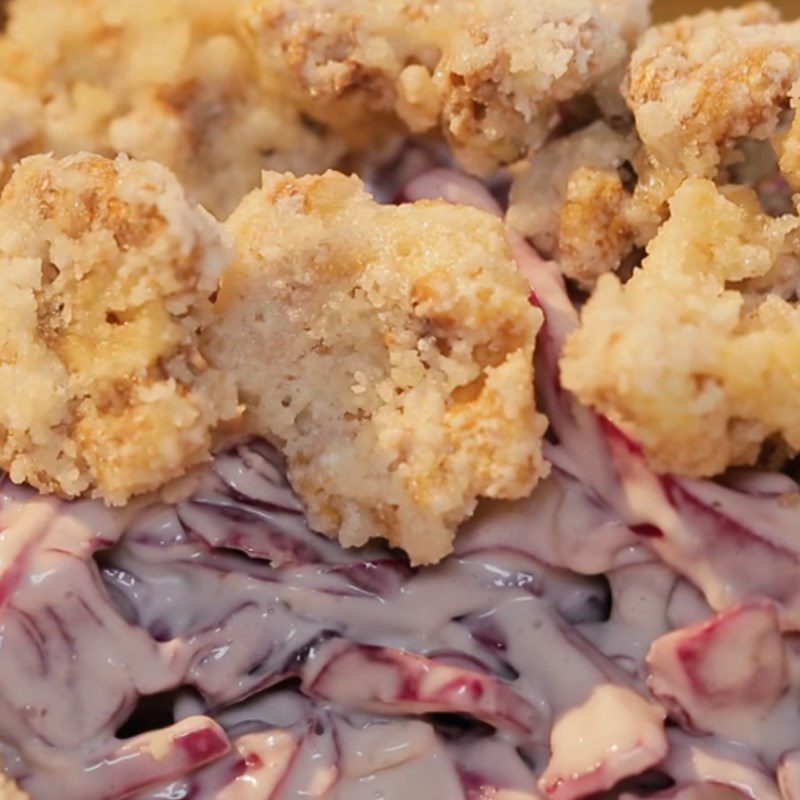 Step 4 Mix salad for Walnut Candy Purple Cabbage Salad