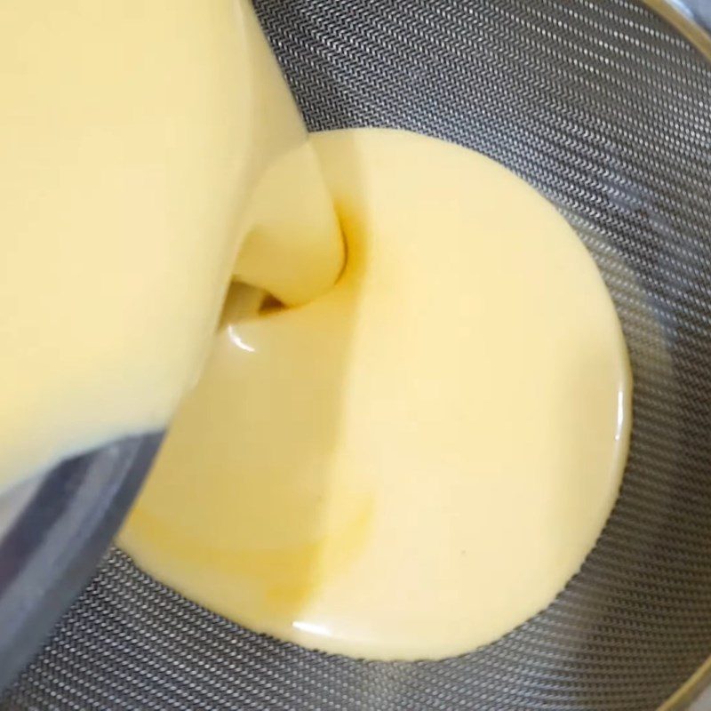 Step 2 Mixing and cooking the egg and coconut milk mixture Coconut ice cream