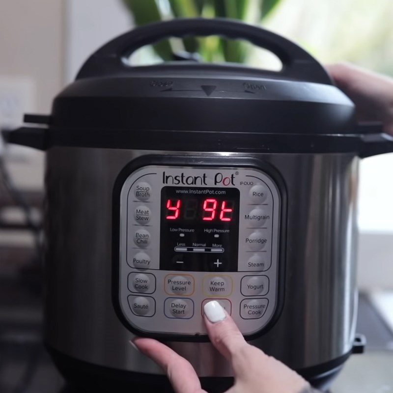 Step 2 Ferment the yogurt Soy yogurt using an electric pressure cooker