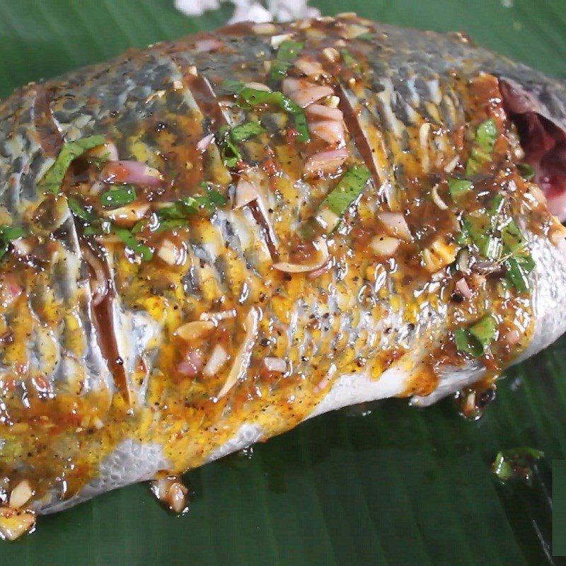 Step 2 Marinate the fish Tilapia wrapped in foil