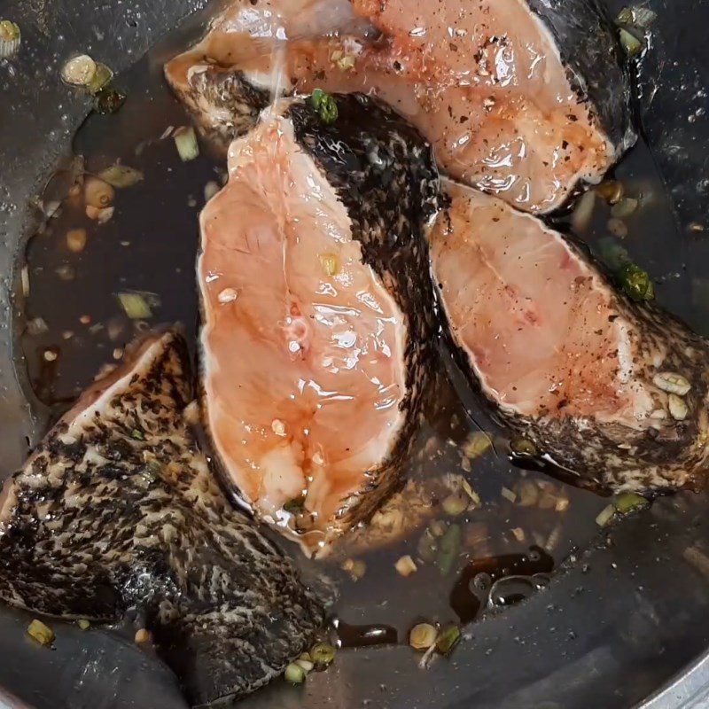 Step 2 Marinate fish Braised grouper