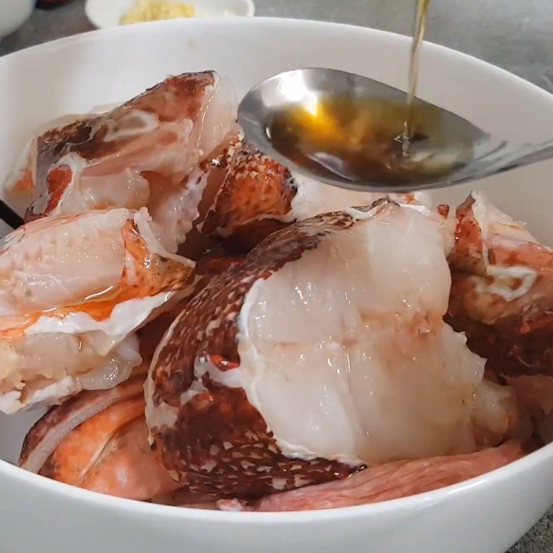 Step 2 Marinate the fish Braised Grouper with Pepper