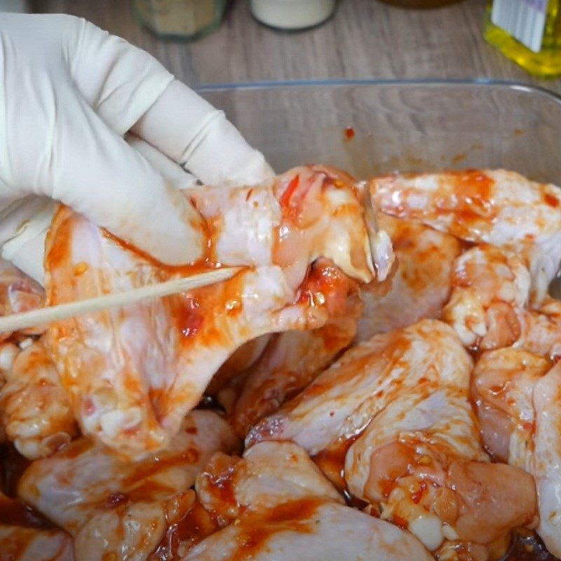 Step 2 Marinating chicken wings Honey grilled chicken wings
