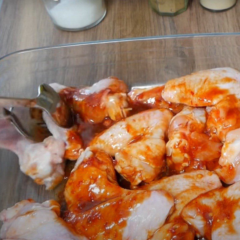 Step 2 Marinating chicken wings Honey grilled chicken wings