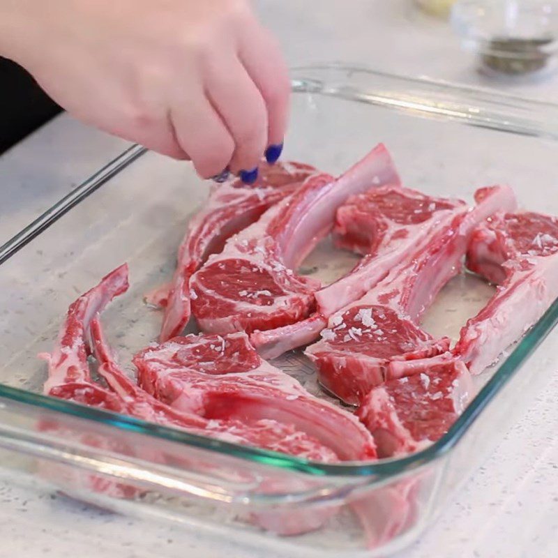 Step 2 Marinate the lamb ribs Herb grilled lamb ribs
