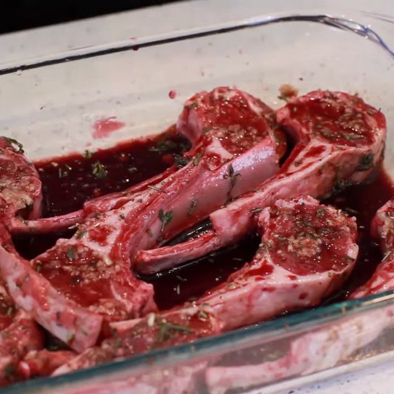 Step 2 Marinate the lamb ribs Herb grilled lamb ribs