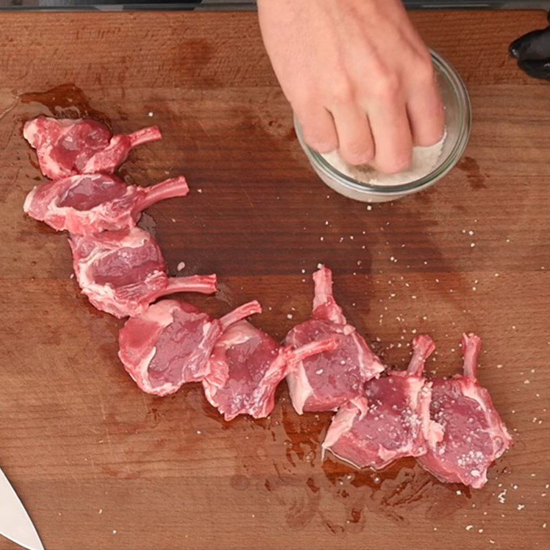 Step 4 Marinating the ribs Honey glazed lamb ribs