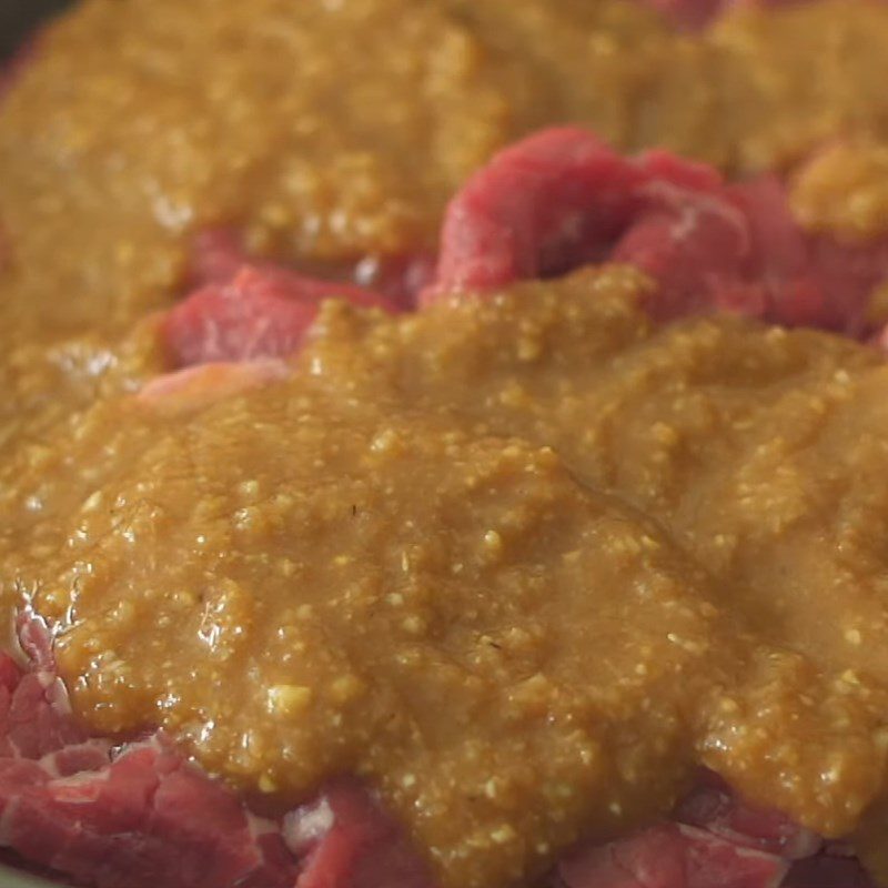 Step 4 Marinating the meat Korean grilled beef