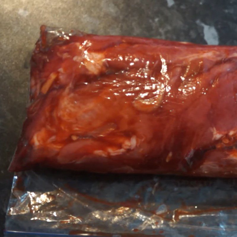 Step 2 Marinate the meat Char siu meat