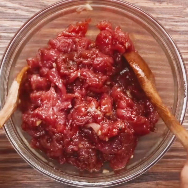 Step 3 Marinate the meat Korean Mixed Rice