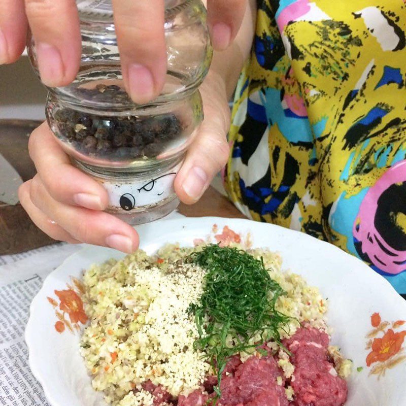 Step 2 Marinate Beef wrapped in Betel Leaves