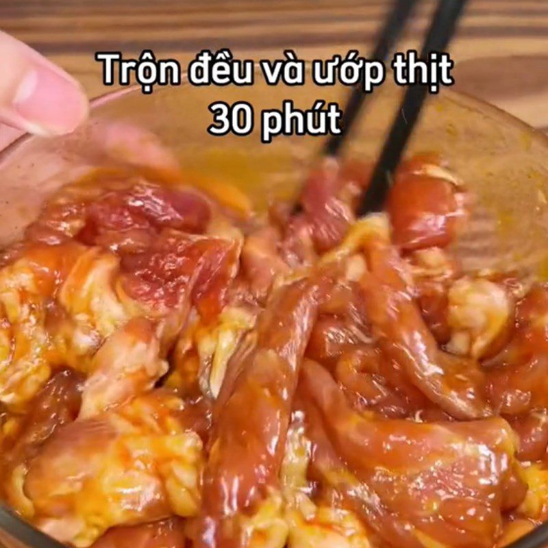 Step 2 Marinating the meat for the Meat Bun (Recipe shared from Tiktok Let's Cook with TasteVN)