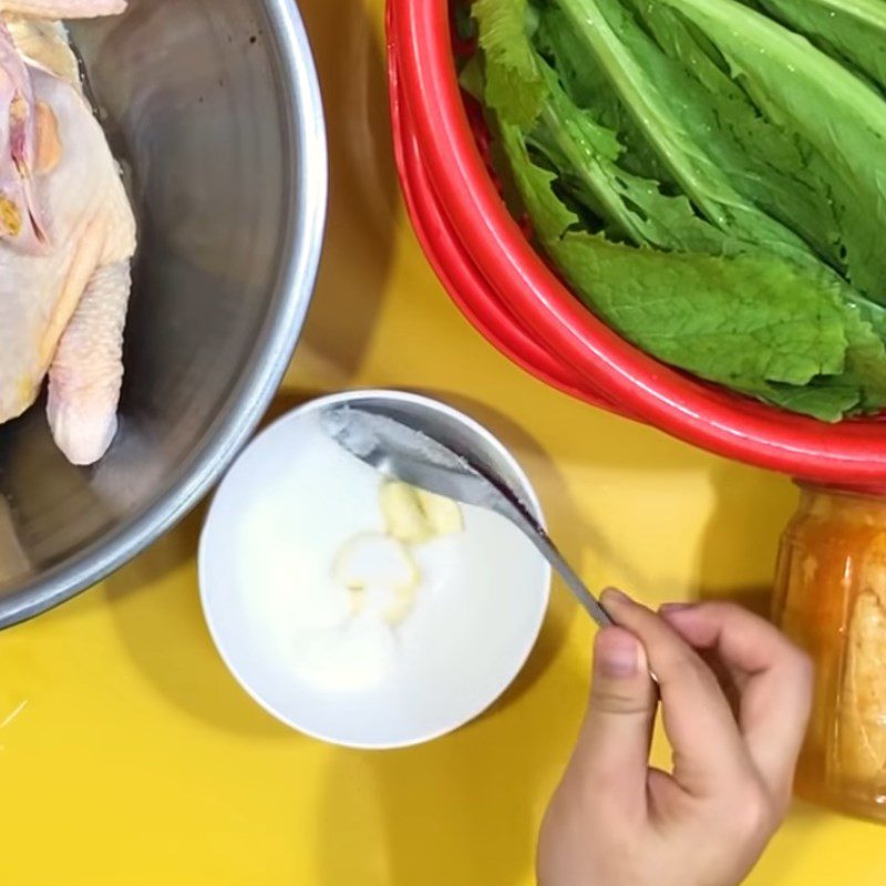 Step 2 Marinate the chicken Steamed Chicken with Fermented Bean Sauce