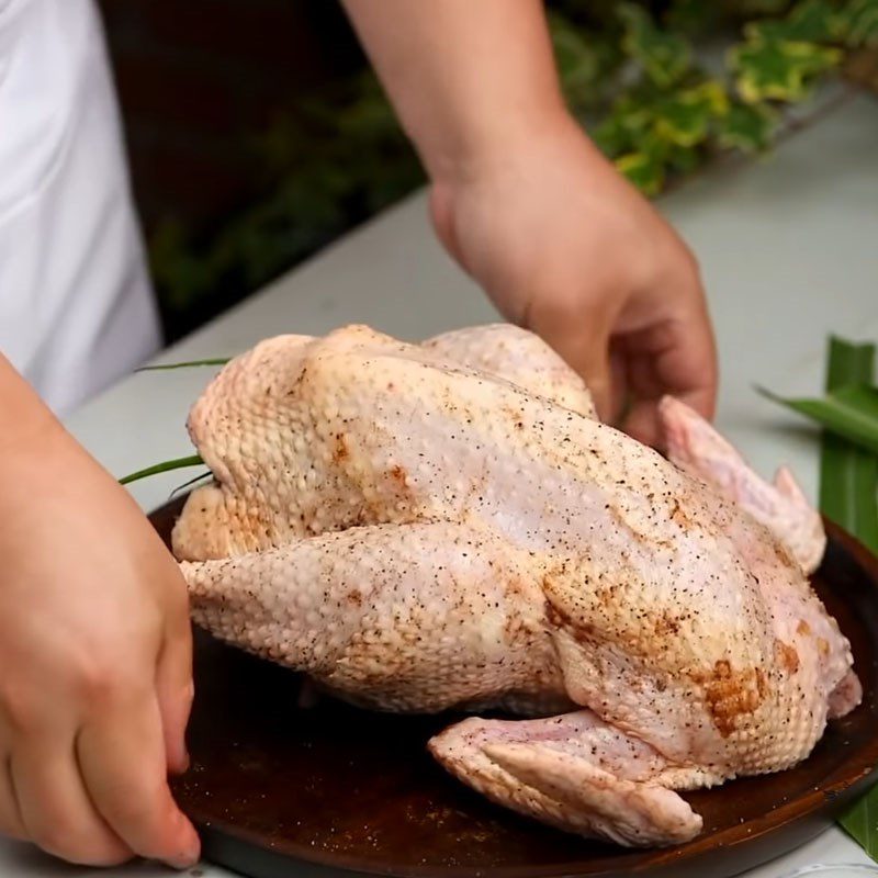 Step 2 Marinate the chicken Whole Roasted Chicken with Garlic and Sesame