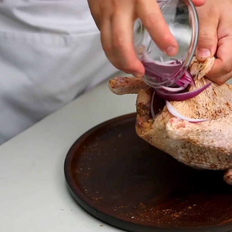 Step 2 Marinate the chicken Whole Roasted Chicken with Garlic and Sesame