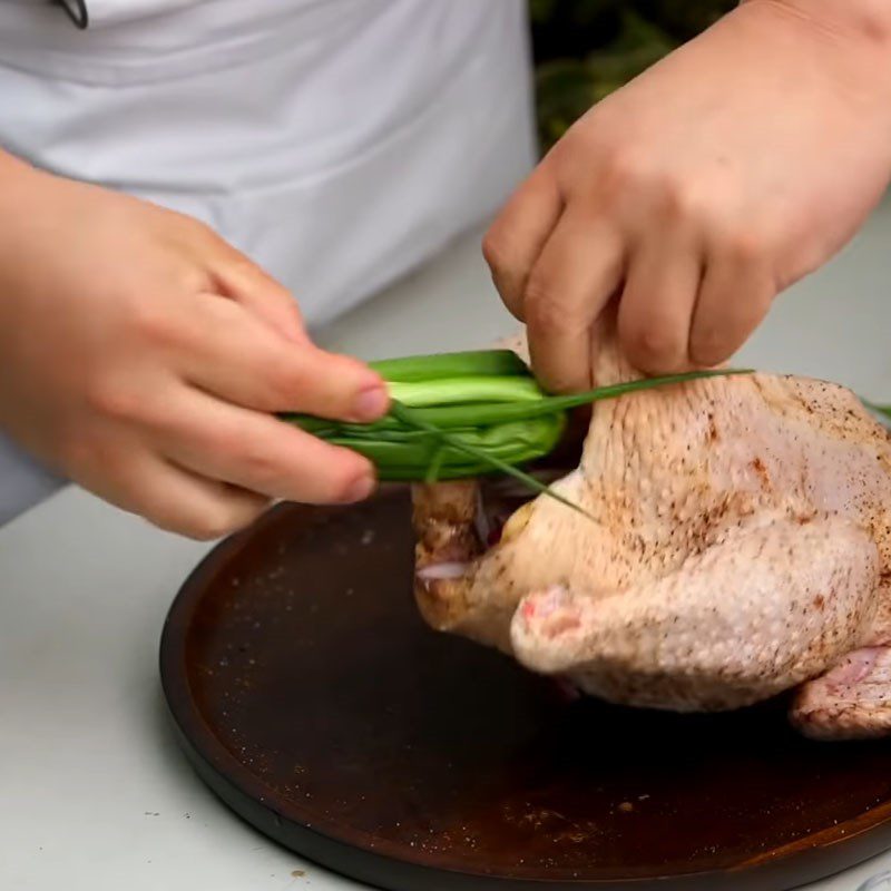 Step 2 Marinate the chicken Whole Roasted Chicken with Garlic and Sesame