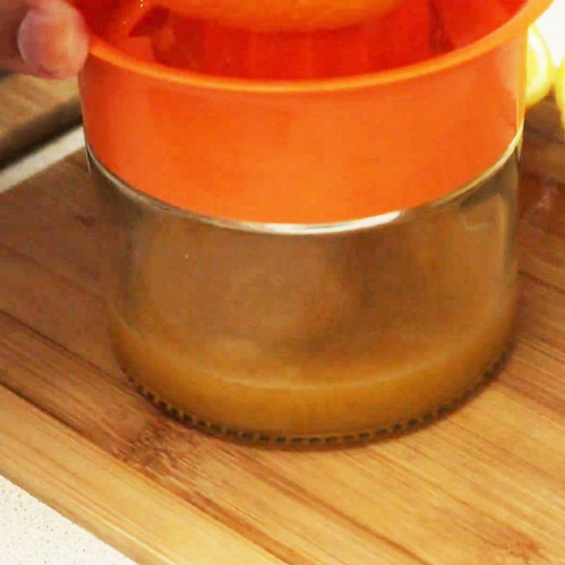 Step 1 Squeeze orange and lemon juice Honey Orange Juice