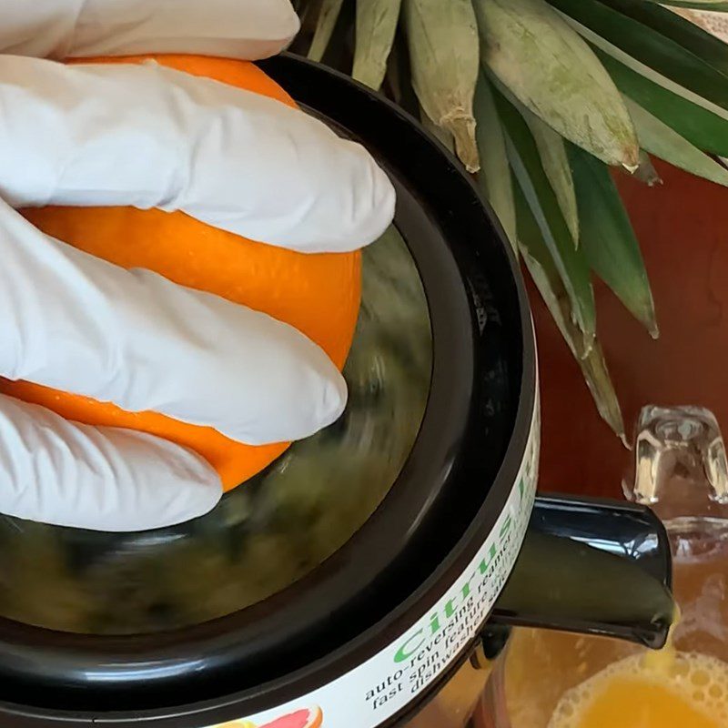 Step 2 Squeeze the orange juice Pineapple orange juice