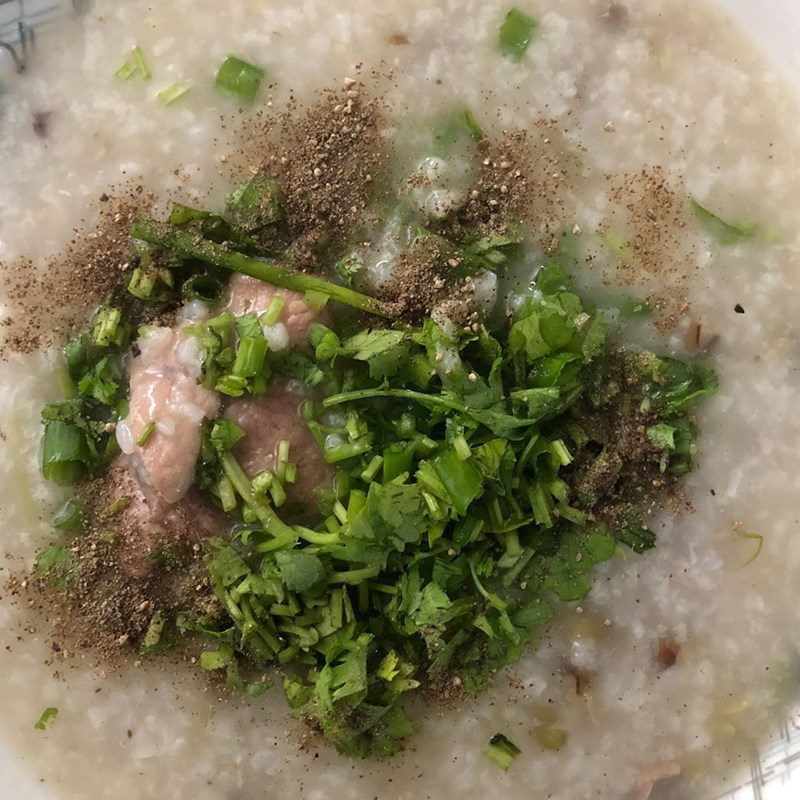 Step 4 Final product Pork bone porridge