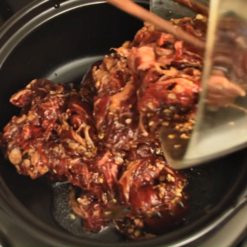 Step 4 Stir-fried beef Korean bulgogi beef soup